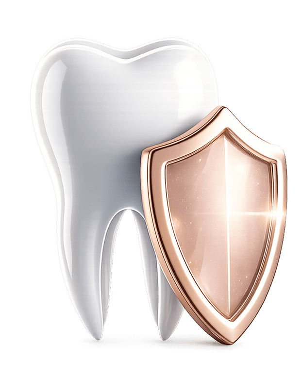 Root Canal Treatment - Tooth with shield