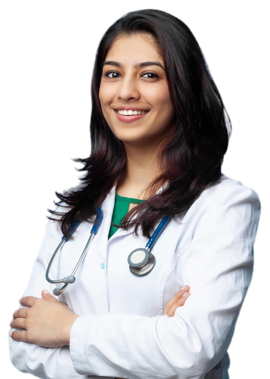 Professional dentist smiling